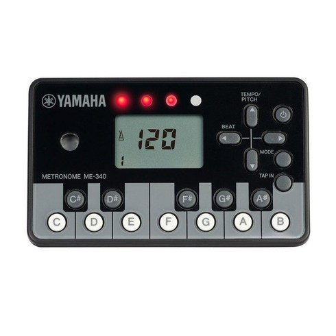 야마하 YAMAHA 디지털 메트로놈 피아노 블랙 ME-340PF, 상품명참조