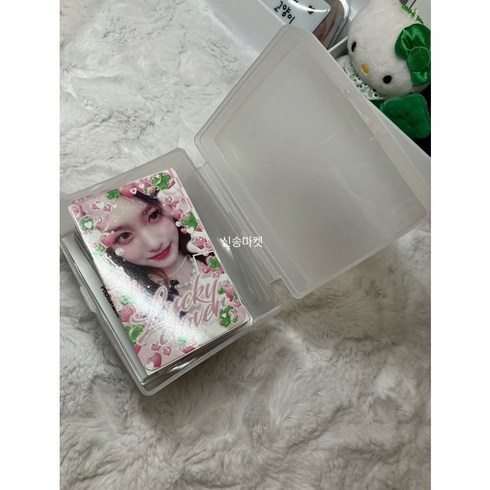 테무 - [포카] ( 4개 한세트 )도무송통 포카통 비공굿통 케이스 탑로더 플라스틱 불투명