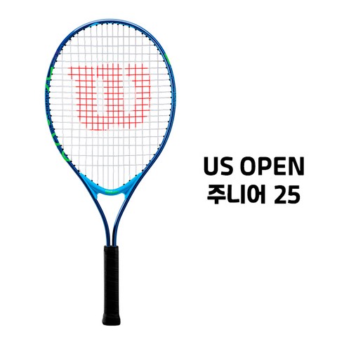 윌슨스쿼시라켓050168 - 윌슨 US OPEN 주니어 106 25 220g 라켓/매직 테니스, 스트링 작업 되어있음, 1개