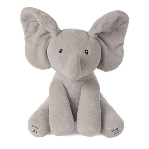 까꿍인형 - 건드 노래하는 까꿍 코끼리 봉제인형, 30cm, 회색