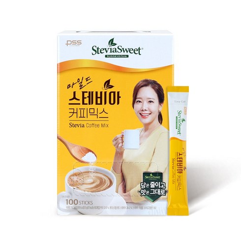 소유진 커피믹스(총180포 - 펄세스 마일드 스테비아 커피믹스 100T (950g), 9.6g, 100개입, 1박스