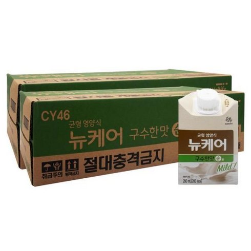 대상 웰라이프 뉴케어 구수한맛 순 200ml X 48팩(2박스) I, 48개