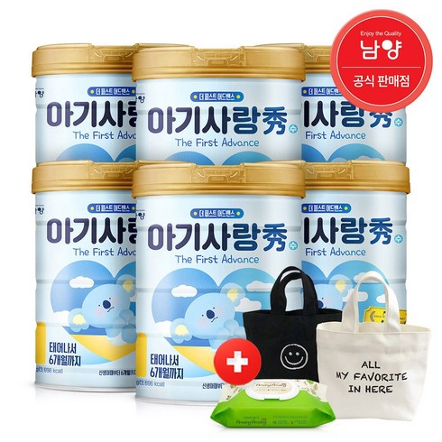 아기사랑수 어드밴스 분유 1단계, 750g, 6개