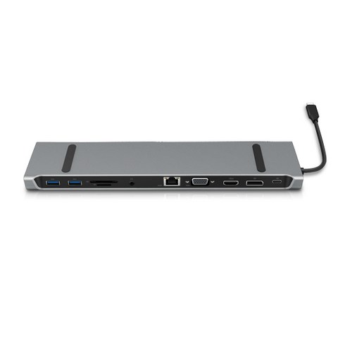 아이피타임 UC311Nstation 11in1 C타입 USB SD/TF LAN DP HDMI VGA 멀티 확장 포트 도킹스테이션