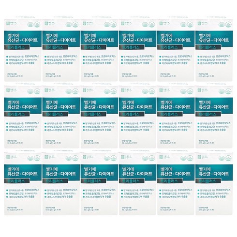 벨기에 유산균 다이어트 트리플러스 18박스/36주분, 77g, 18개