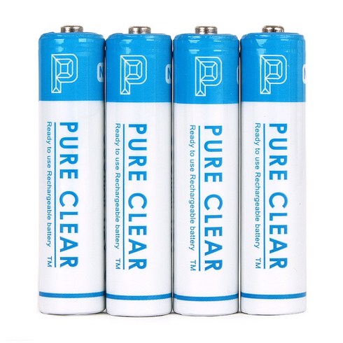 aaa충전지 - 퓨어클리어 AAA 950mAh 4알 케이스포함 충전지 건전지 배터리, 1개