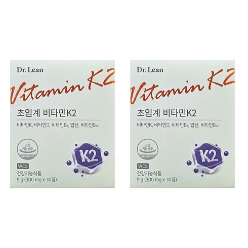 닥터린 초임계 비타민K2 12개월분 - 닥터린 초임계 비타민K2 30정 2박스