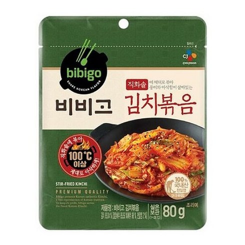 비비고김치볶음 - 비비고 김치볶음 80g 12개