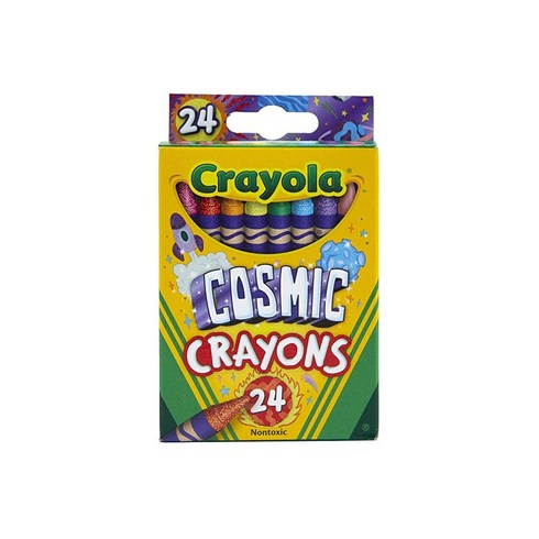 Crayola 코스믹 크레용 펄 & 글리터 색상 24개입 선물 a+ 307267