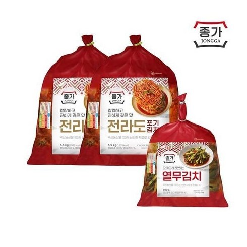 [종가] 전라도식 포기김치 11kg+열무김치 증정 900g