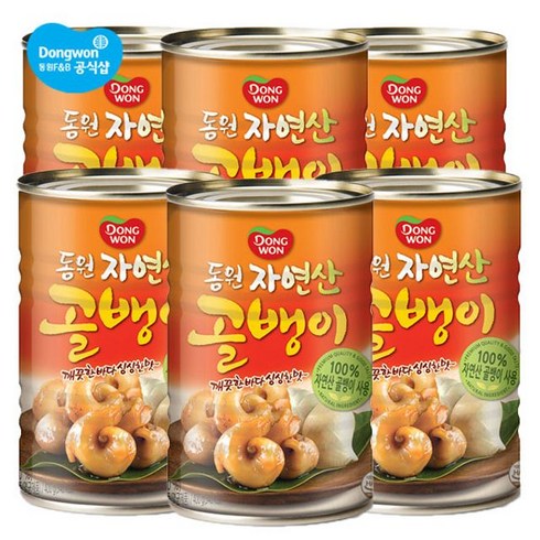 동원 자연산 골뱅이, 400g, 6개