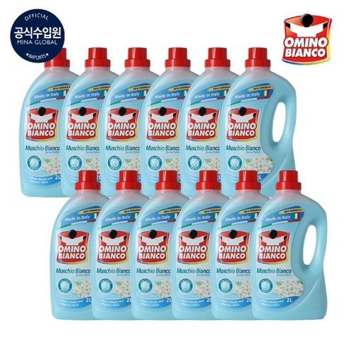 오미노비앙코 세탁세제 무스키오비앙코 2L12통 - 오미노비앙코 무스키오비앙코 2L 12통