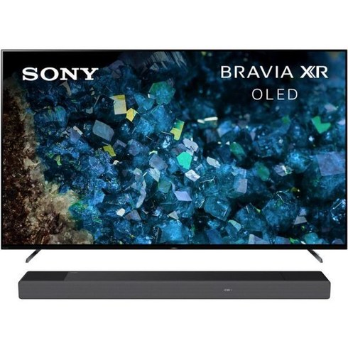 소니 OLED 65인치 BRAVIA XR A80L 시리즈 4K 울트라 HD TV 돌비 비전 HDR과 플레이스테이션용 독점 게임 기능을 갖춘 스마트 구글 TV® 5 XR65A80, 65, TV + A7000 Soundbar