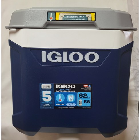 2023년 가성비 최고 투썸아이스박스 - 이글루 맥스콜드 롤링 쿨러, 혼합 색상, 58L