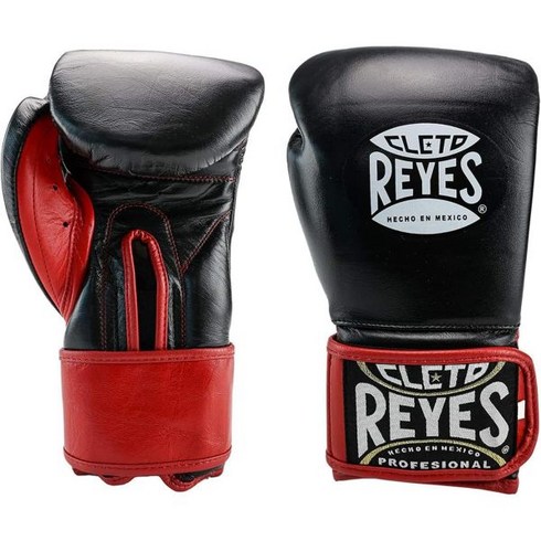 레예스 - 레예스 CLETO REYES 남성 스파링 펀칭용 전문 추가 패딩 복싱 장갑 MMA, 16온스., 블랙 XCRE, 1개