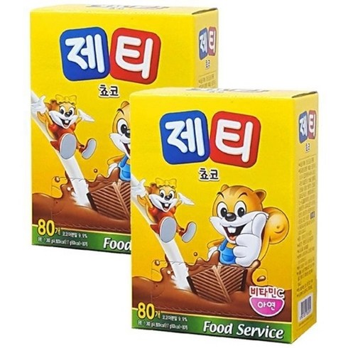 제티초코 - 기타 제티 초코렛맛 160T (80개입x2개), 1.36kg, 1