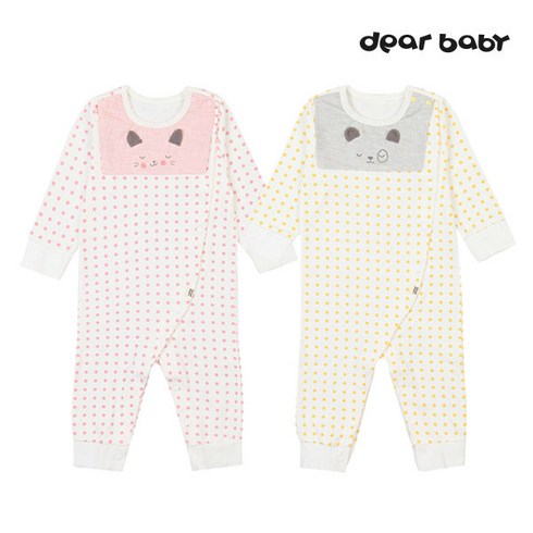 디어베이비 울도트 우주복 PINK YELLOW 02N117506