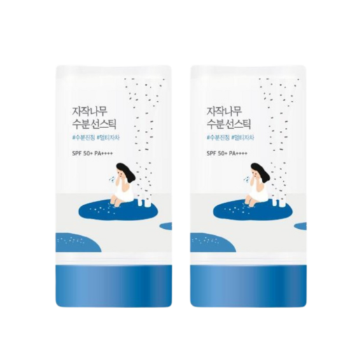 자작나무 - [라운드랩] 데일리케어 자작나무 수분 선스틱 19g (SPF 50+ PA++++), 2개