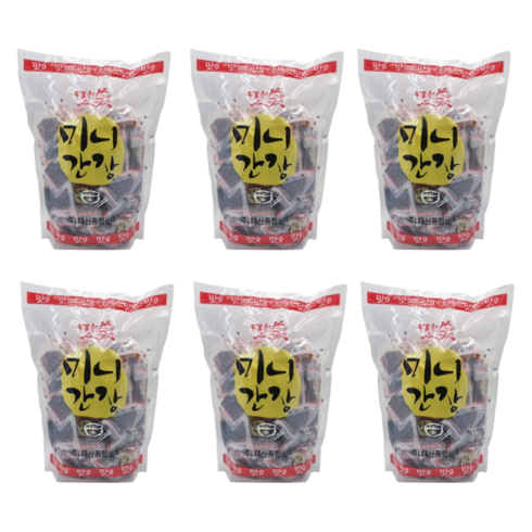 일회용간장 - 태산 맛미 미니간장(만두간장) 6g 200포 6개 박스 1.2kg