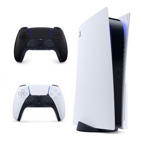 2023년 가성비 최고 플스5 - 플레이스테이션5 디지털에디션+PS5 듀얼센스 컨트롤러 블랙 세트+렌즈클리너., 단품