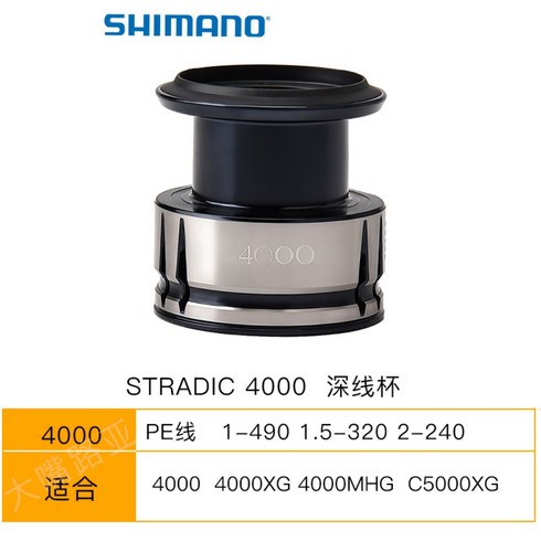 2023년 가성비 최고 시마노스텔라 - 시마노 SHIMANO 스텔라 밴포드 뱅퀴시 카타나 스트라딕 사하라 스풀 보조스풀, 스트라딕-4000 딥스풀