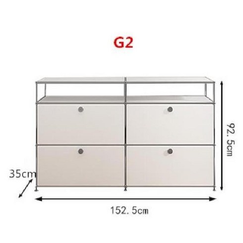 usm haller USM 유에스엠할러 거실 수납장 가구 모듈 장식장 서랍장 2단, G2