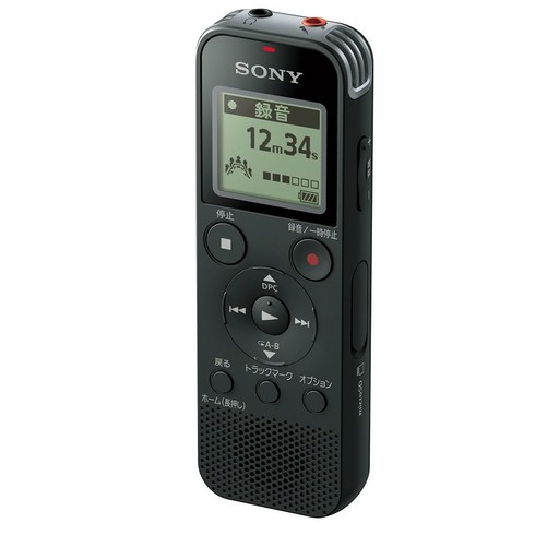 소니 IC 레코더 4GB 리니어 PCM 녹음 대응 FM 라디오 튜너 내장 블랙 ICD-PX470F B