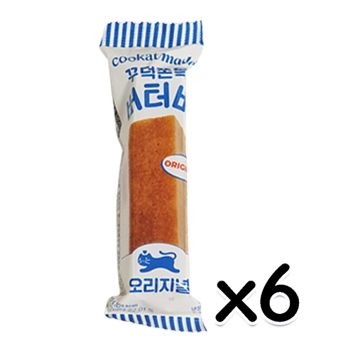 쿠캣 버터바 오리지널 꾸덕쫀득 디저트간식 45g x 6개