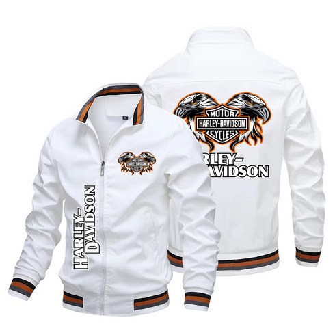 Harley-Davidson 로고 프린트 재킷 남성용 가을 재킷
