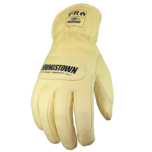 뉴베리니팅장갑 - Youngstown Glove FR Ground Lined w Kevlar 기능성 작업용 장갑, Large (Pack of 1), Large (Pack of 1), 1개