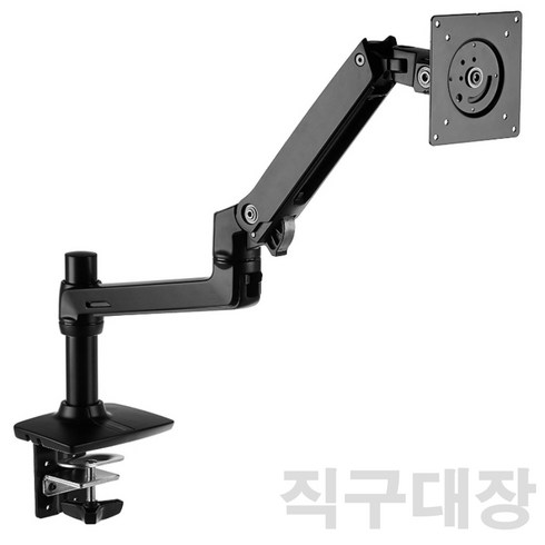 프리미엄 아마존 베이직 싱글암 가성비 모니터암 블랙, 1개