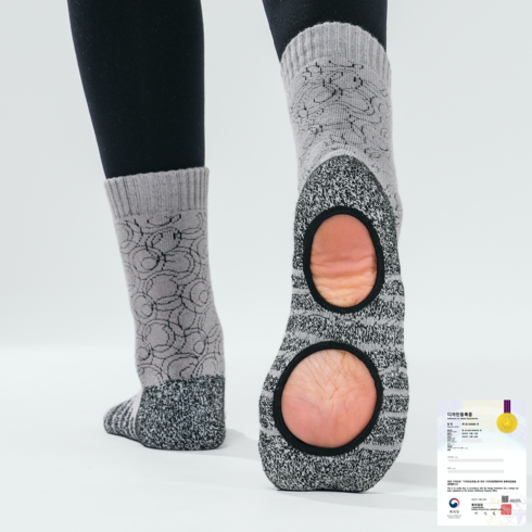 [4개 세트] 겨울 맨발걷기양말 어싱양말 접지양말 보온 맨발양말 상품 2