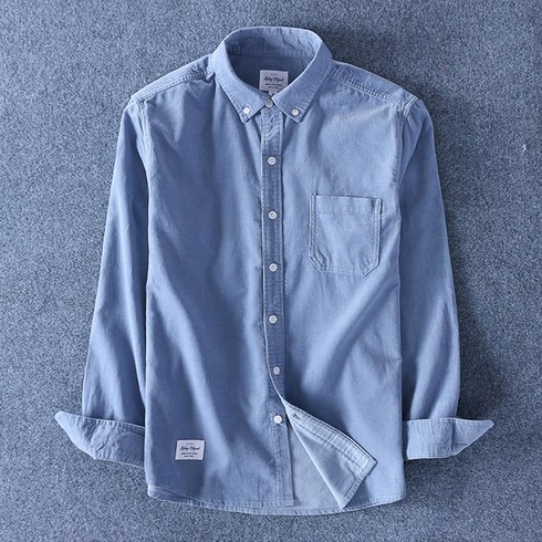 캠핑쇼우 코튼코듀로이 컬러긴팔셔츠