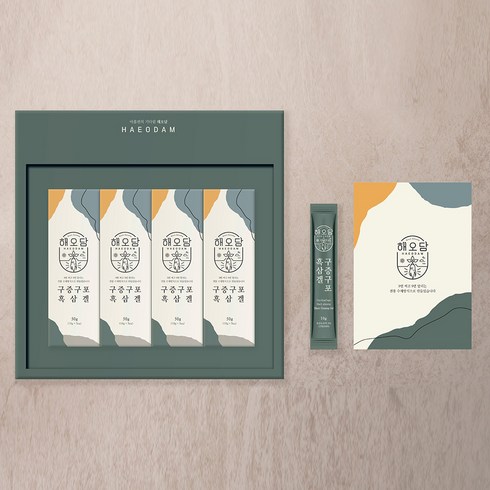 해오담 하루한포 흑삼왕궁겔, 하루한포 수제 흑삼왕궁겔 10g x 20포