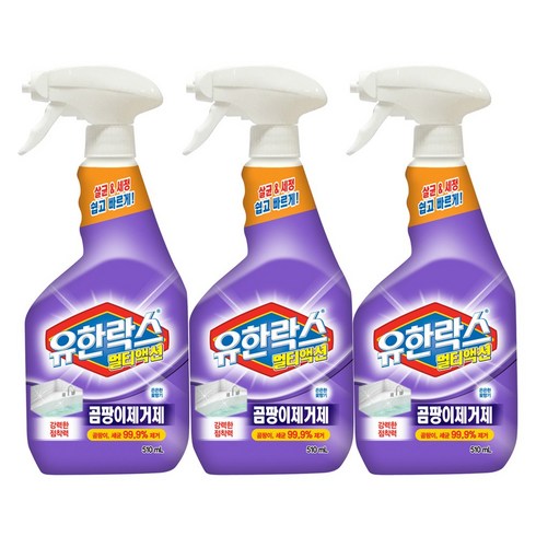 유한락스 멀티액션 곰팡이 제거제, 510ml, 24개