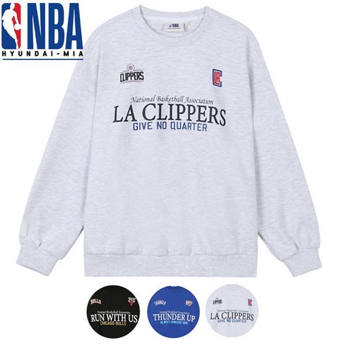 [NBA]선물추천 공용 팀레터 오버핏 맨투맨 3종 34TS041Pp