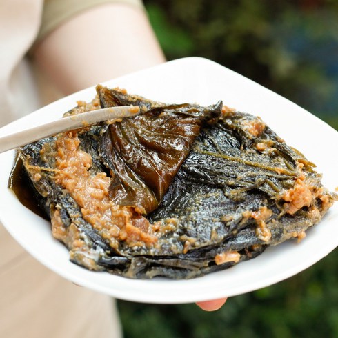 콩잎된장장아찌 - 순창 콩잎장아찌 된장 삭힌콩잎 이기남, 500g, 1개