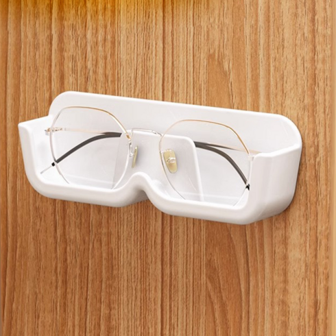 하피디코 벽걸이 부착 안경 거치대 보관 걸이 1세트, 2개, 화이트