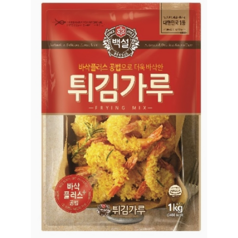 백설튀김가루 - 도매 업소용 백설 튀김가루 1kg 10봉, 10개