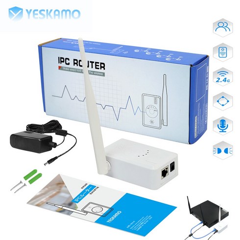 2023년 가성비 최고 예스카모손난로 - 예스카모 YESKAMO 무선 CCTV 전용 리피터 중계기 신호 확장 증폭기KR-ZJQ01, KR-ZJQ01, 1개