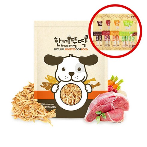 2023년 가성비 최고 한끼뚝딱닭고기 - 한끼뚝딱 강아지 습식사료 애견사료 3kg, 소고기/3kg