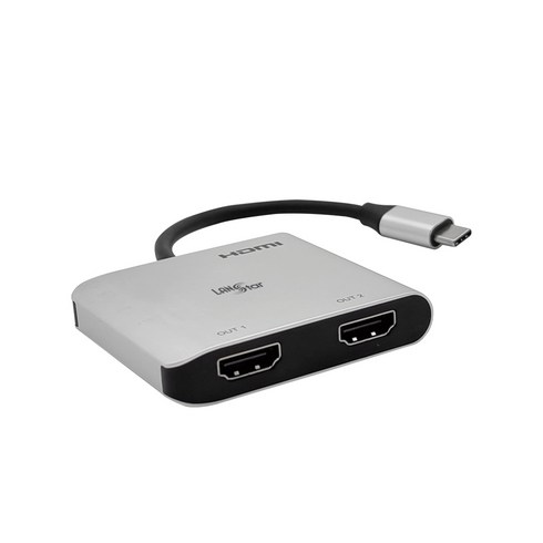 uc305hdmi+ㅈ - LANstar USB 타입C to HDMI MST 확장 분배기/LS-UC202 LS-UC202, 1개