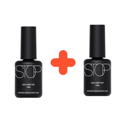 [젤네일] 1+1 디젤 논와이프 스크래치 탑젤 - S탑젤, 1개, 투명, 10ml