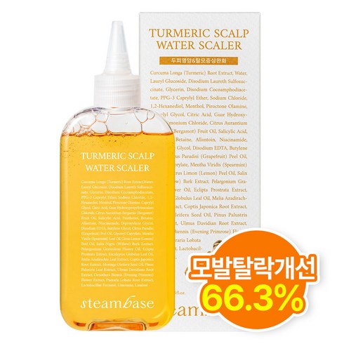 스팀베이스 - [공식] 스팀베이스 강황 쿨링 두피 워터 스케일러 모발탈락수개선 250ml, 1개