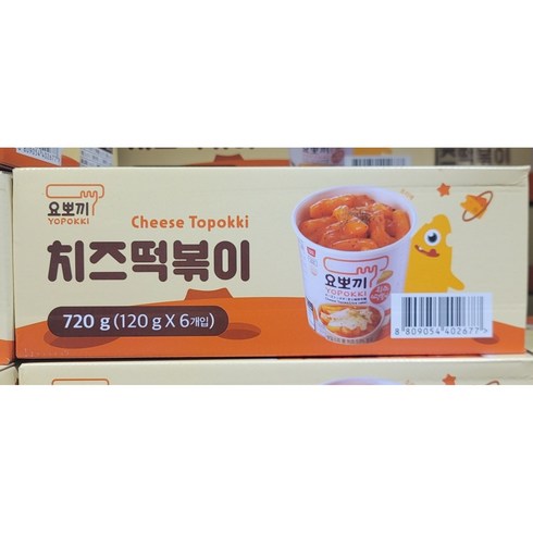 요뽀끼 치즈 떡볶이컵, 120g, 12개입