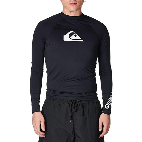 퀵실버 Quiksilver 남성용 All Time Ls 긴소매 래쉬가드 서핑 셔.. 정품보장