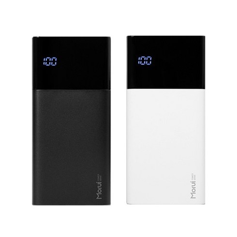 모루이 보조배터리 30000mAh, 블랙, ML30