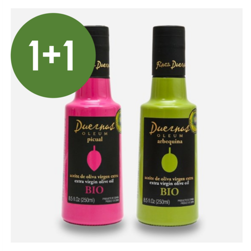 핀카듀에르나스 스페인 유기농 엑스트라 버진 올리브유 250ml, 아르베퀴나(1) + 피쿠알(1)