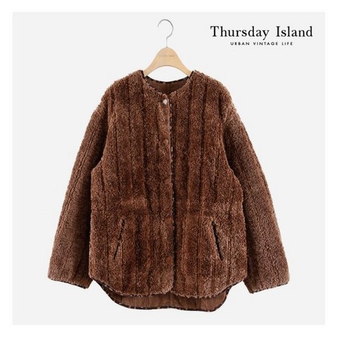 써스데이아일랜드 Thursday Island 코듀로이 리버시블 퍼 점퍼T218ml T241W