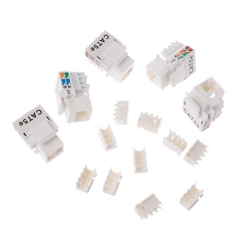 RJ45 이더넷 케이블 모듈 플러그 커넥터 RJ-45 케이블 사무실이 차폐되지 않은, 1개